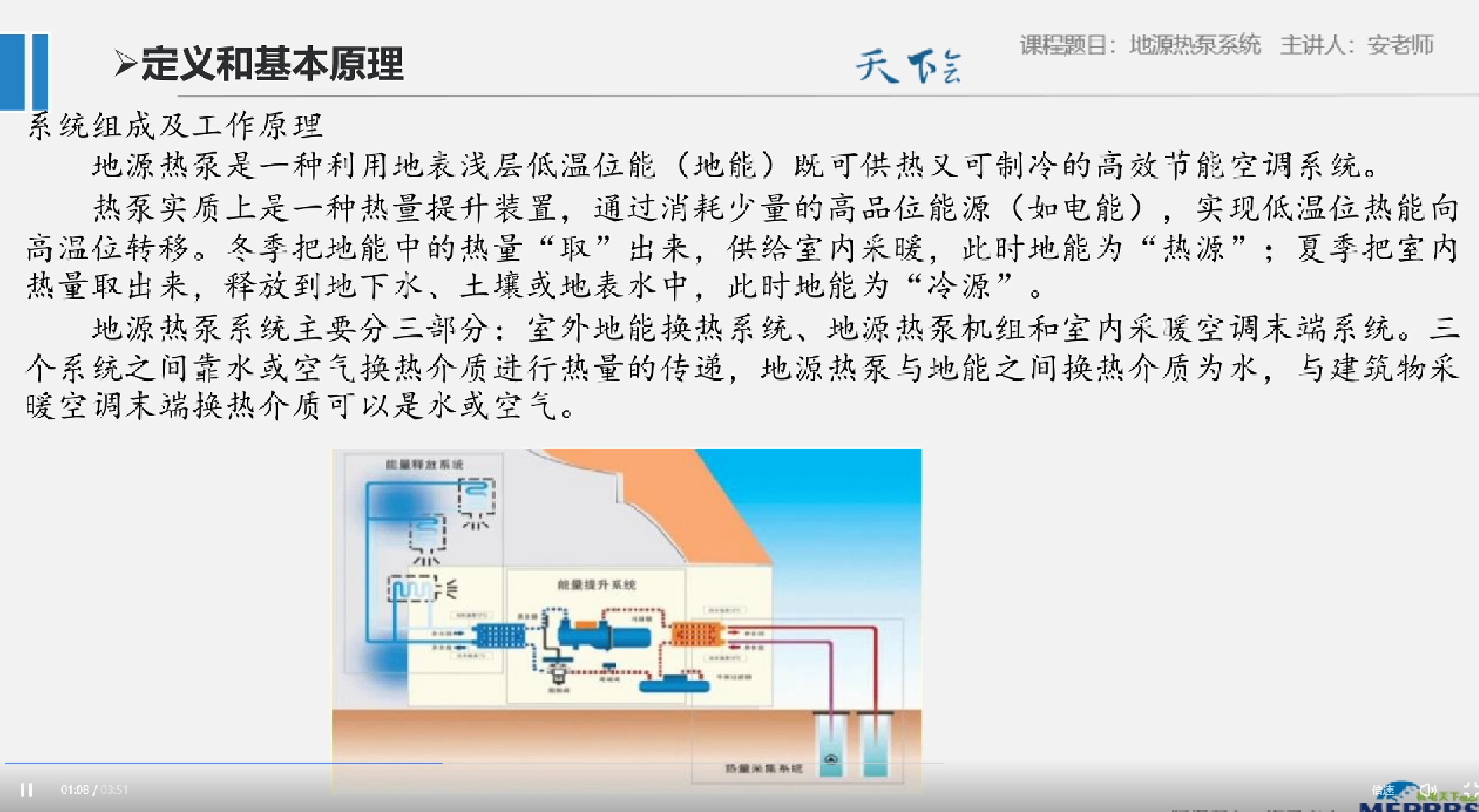 天下会第128讲|住宅机电系统及工艺工法及工程管控&mdash;地源热泵系统