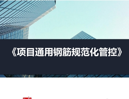 中建项目通用钢筋规范化管控81P