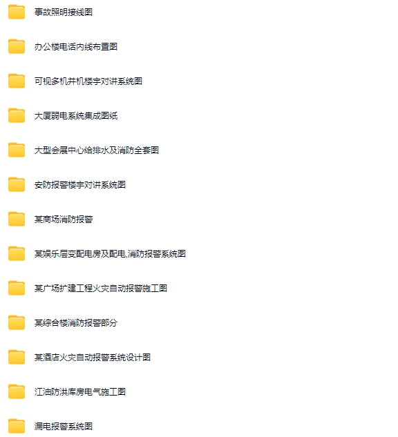 消防水电CAD现场施工图合集