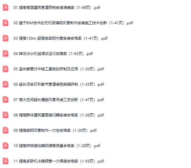 机电优质省级QC工法合集