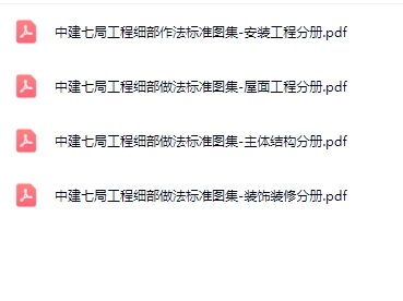 中建七局建筑工程细部做法图集合集（四大分册）