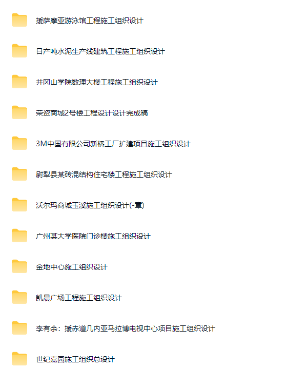 房建工程施工组织设计（921个）